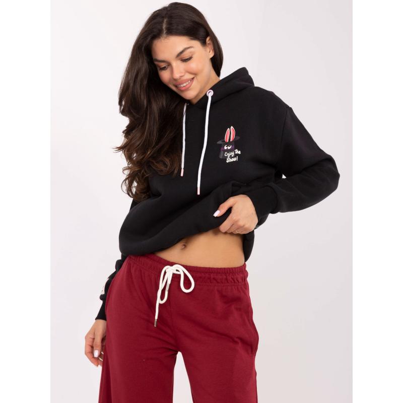 Burgundské basic dámske nohavice so šnúrkou