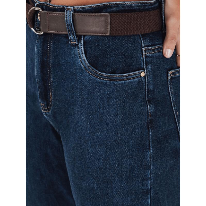 Dámské džíny s mom střihem, modré