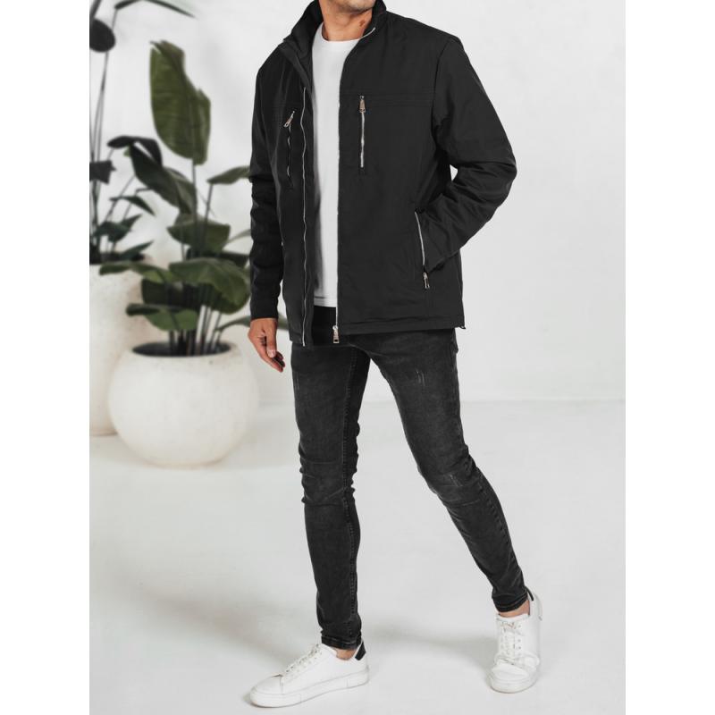 Férfi átmeneti kabát, fekete