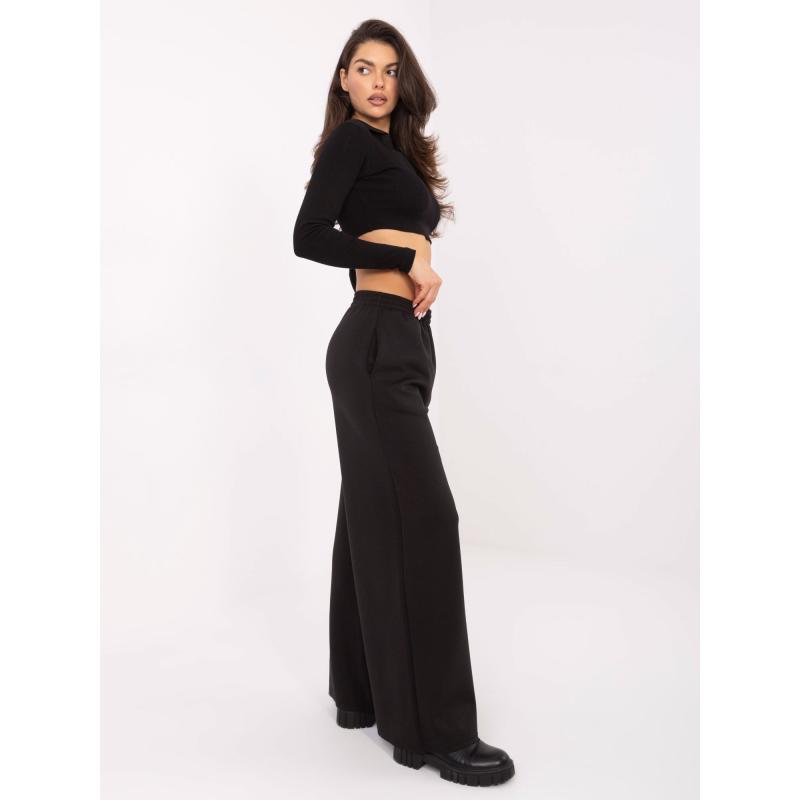 Čierne palazzo tepláky