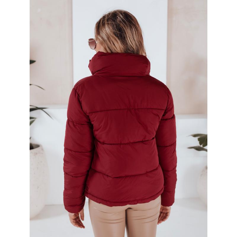Dámska prešívaná zimná bunda LAROSE, bordová