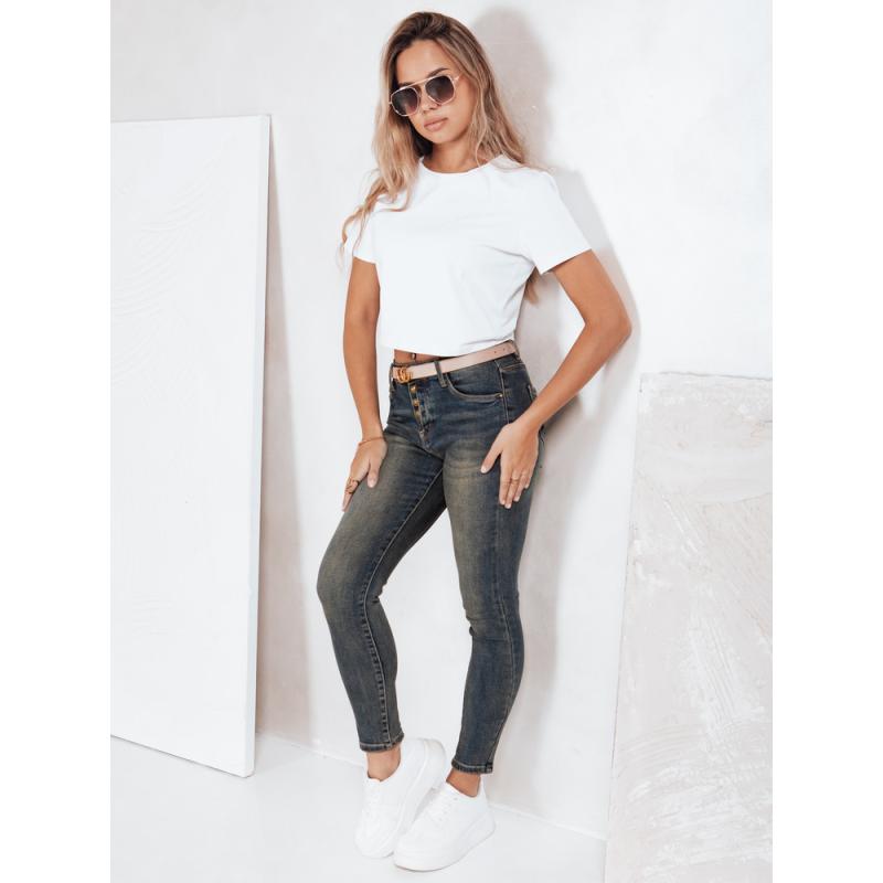 Dámské džíny skinny tmavě modré