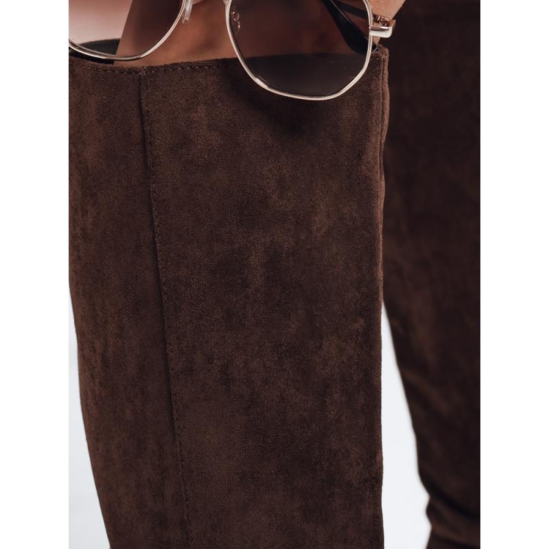 Női barna szarvasbőr cipő