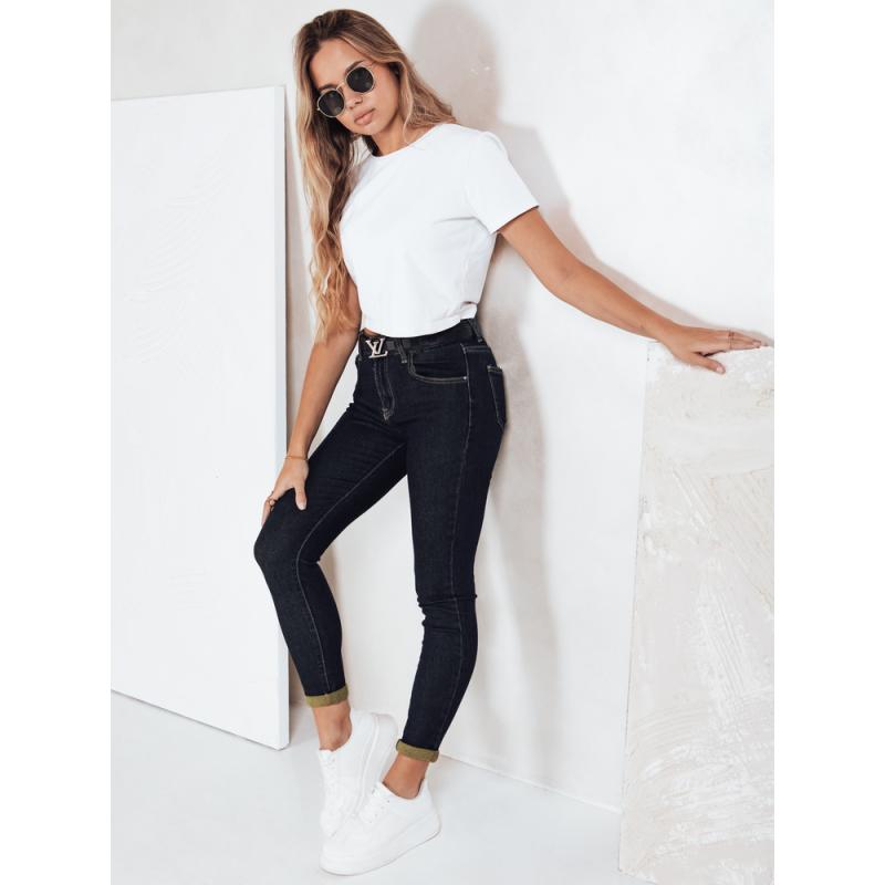 Dámské džíny skinny tmavě modré