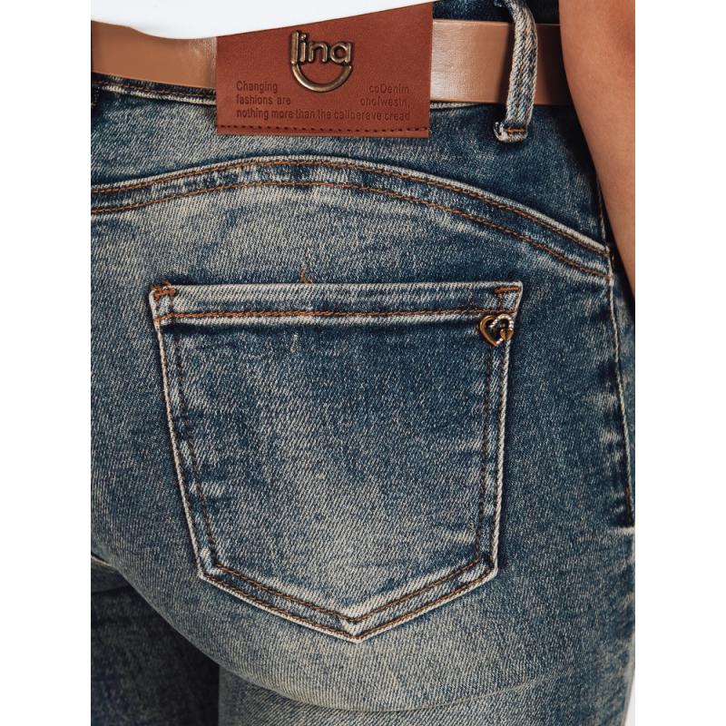 Női skinny push-up farmer, kék