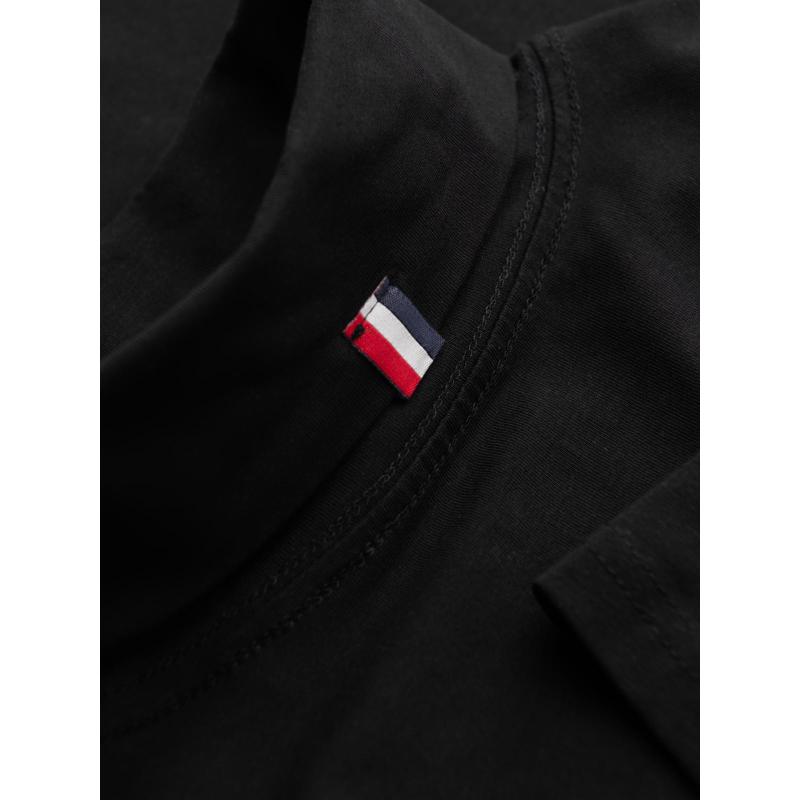 Férfi sima blúz hosszú ujjú és garbóval – fekete V1 OM-LSCL-0130