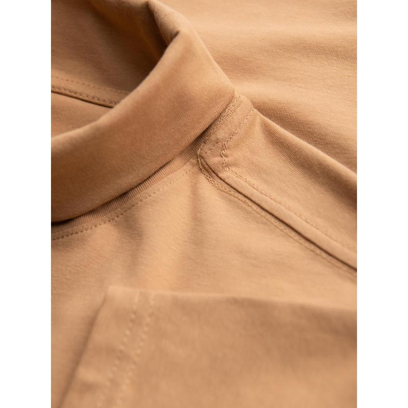 Férfi garbó hosszú ujjú – világos barna V5 OM-LSCL-0130