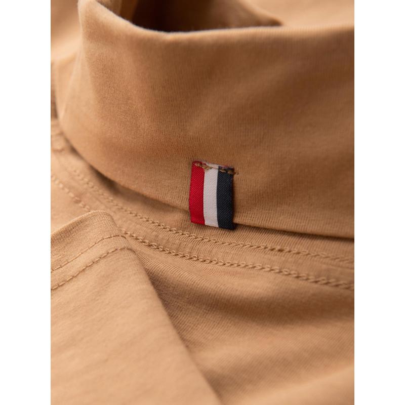 Férfi garbó hosszú ujjú – világos barna V5 OM-LSCL-0130