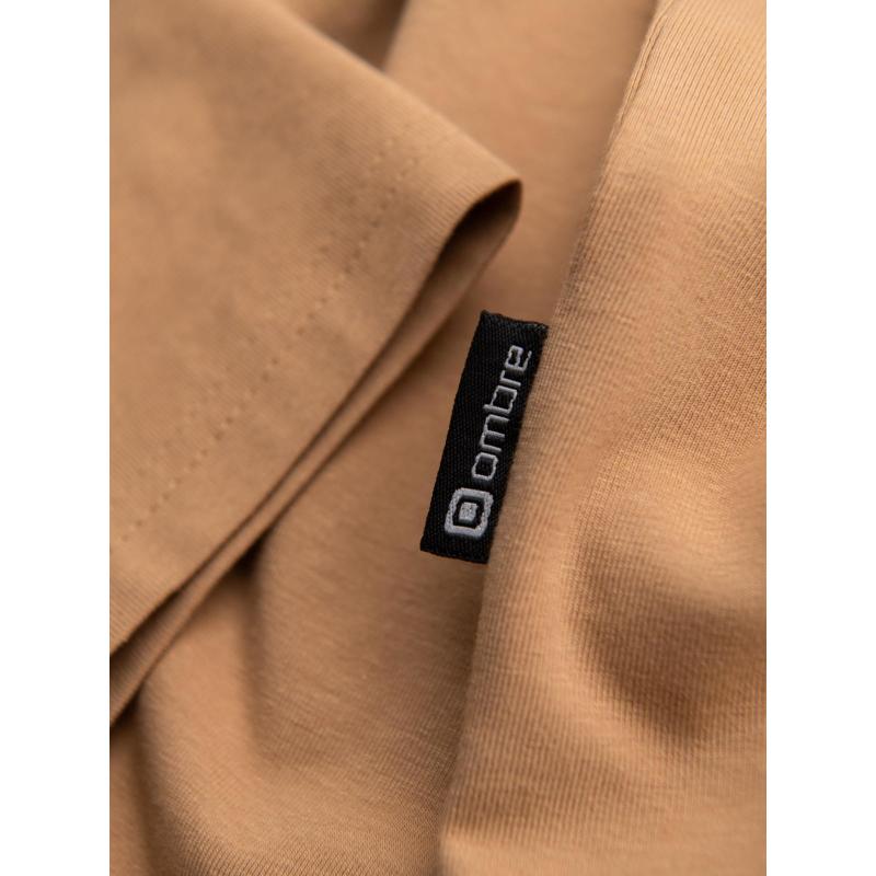 Férfi garbó hosszú ujjú – világos barna V5 OM-LSCL-0130