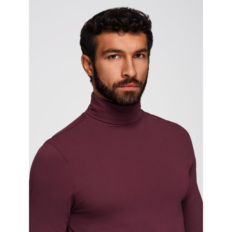Férfi garbó hosszú ujjú – bordó V6 OM-LSCL-0130