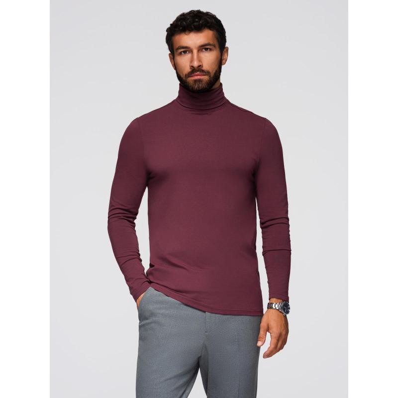 Férfi garbó hosszú ujjú – bordó V6 OM-LSCL-0130