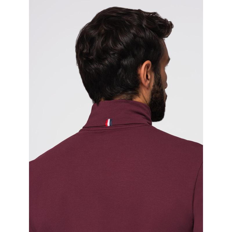 Férfi garbó hosszú ujjú – bordó V6 OM-LSCL-0130