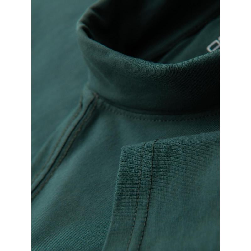 Férfi pulóver hosszú ujjú, garbóval – sötétzöld V7 OM-OM-LSCL-0130