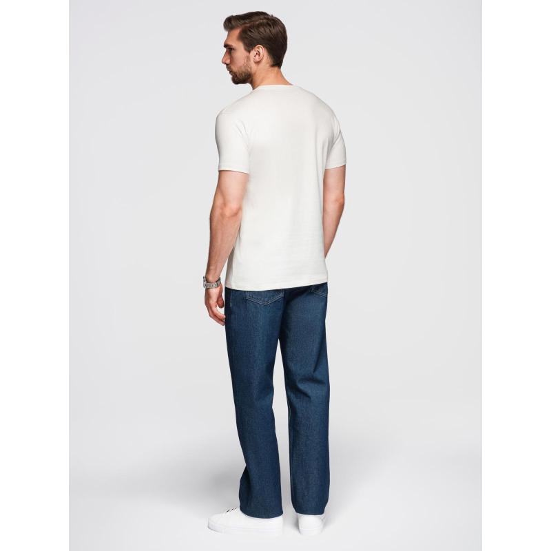 Férfi sima blúz, garbóval és hosszú ujjú – sötétzöld V7 OM-OM-LSCL-0130