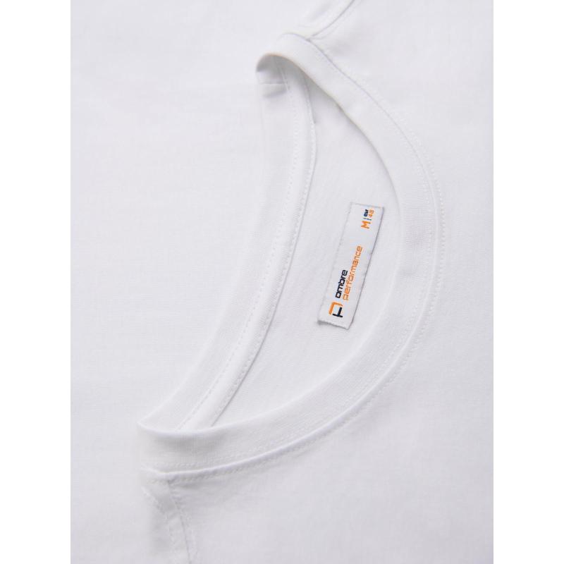 Pánské tričko s velkým potiskem – bílé V1 OM-TSPT-0245