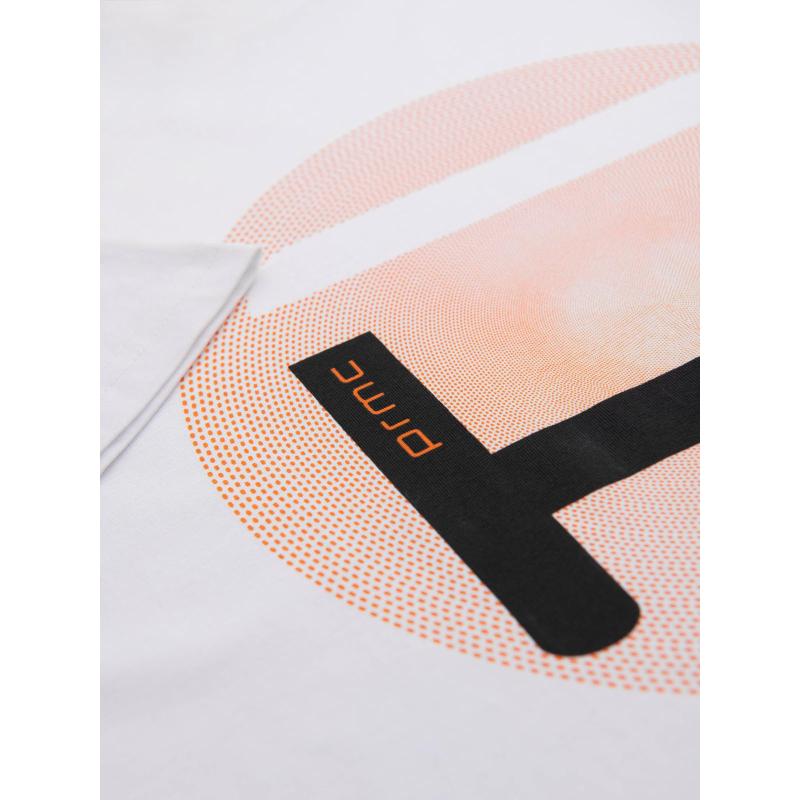 Pánské tričko s velkým potiskem – bílé V1 OM-TSPT-0245