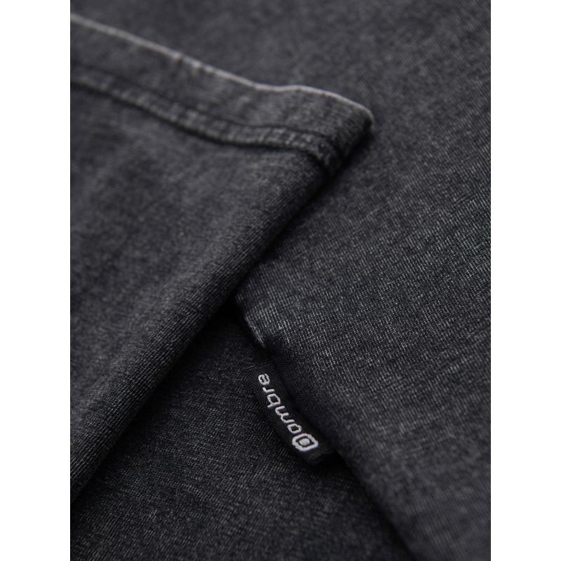 Pánské tričko s efektem vyprání – černé V1 OM-TSWT-0116