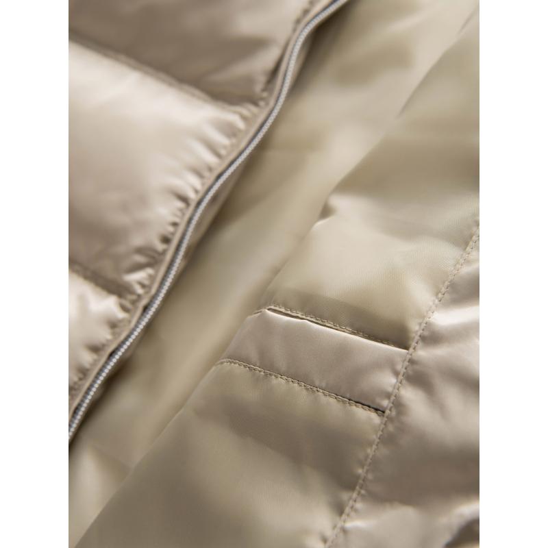 Pánská džínová bunda s pletenými rukávy a kapucí – černá V3 OM-JADJ-0220