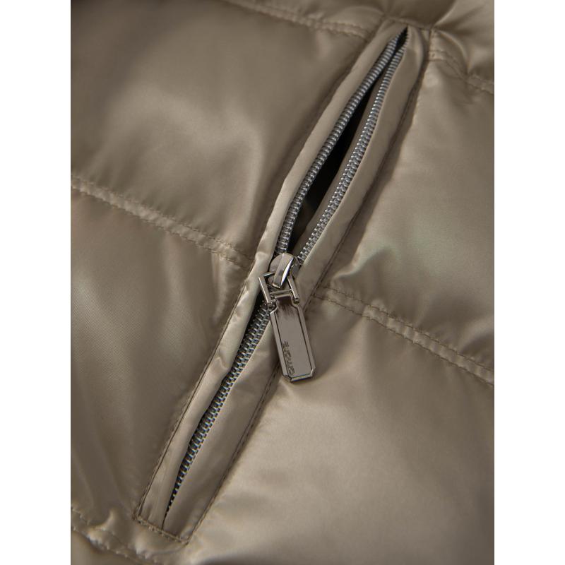 Pánská džínová bunda s pletenými rukávy a kapucí – černá V3 OM-JADJ-0220