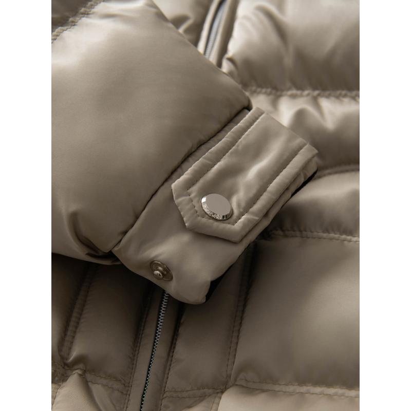 Pánská džínová bunda s pletenými rukávy a kapucí – černá V3 OM-JADJ-0220