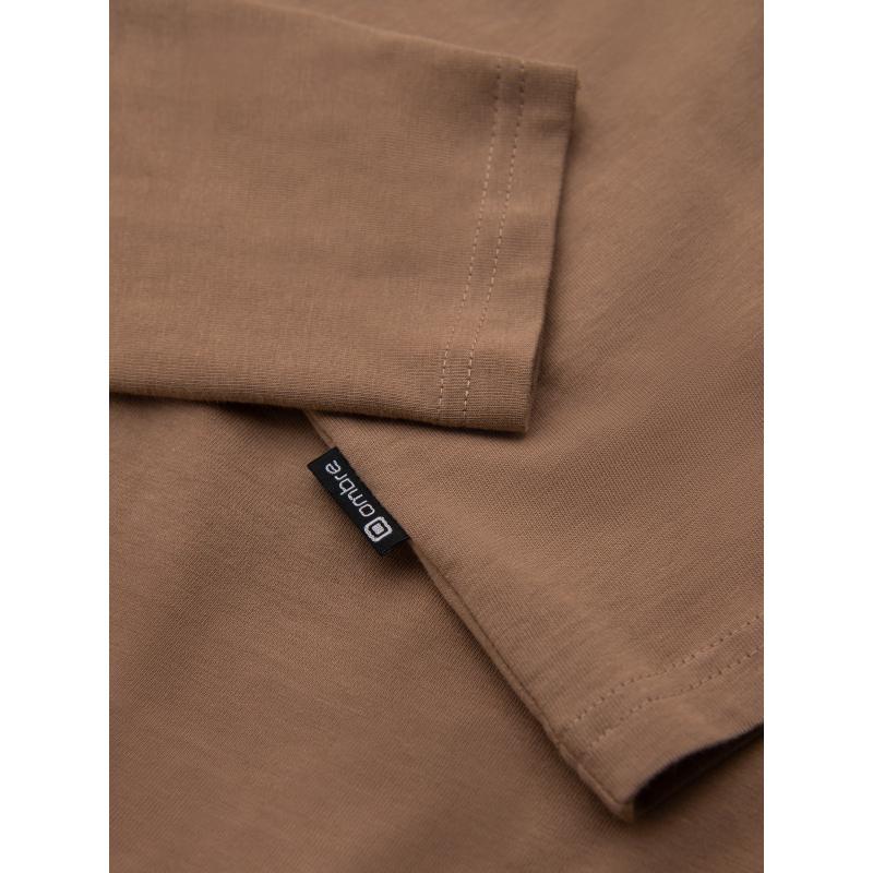 Férfi pamut póló ékszerrel a mellkason – fekete V1 OM-TSCT-0290