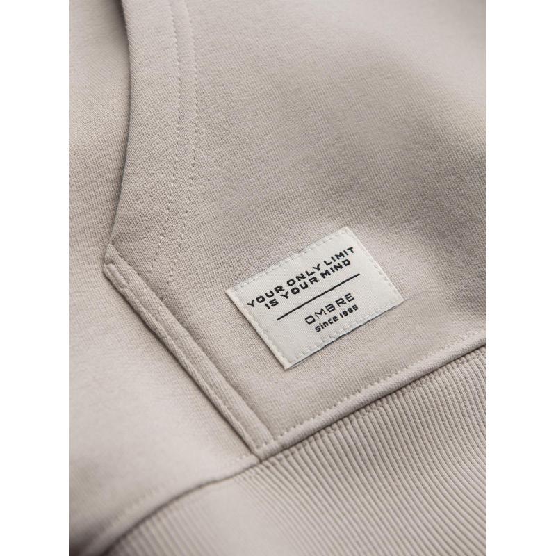 Pánská mikina BASIC s kapucí a klokaní kapsou – světle béžová V1 B1674