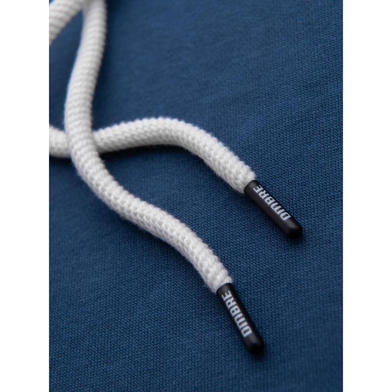 Pánská mikina BASIC s kapucí a klokaní kapsou – tmavě modrá V4 B1674