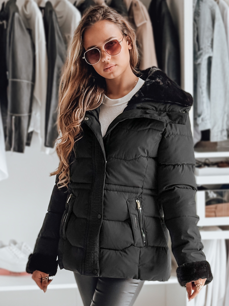Dámska prešívaná bunda WINTERGIRL, čierna