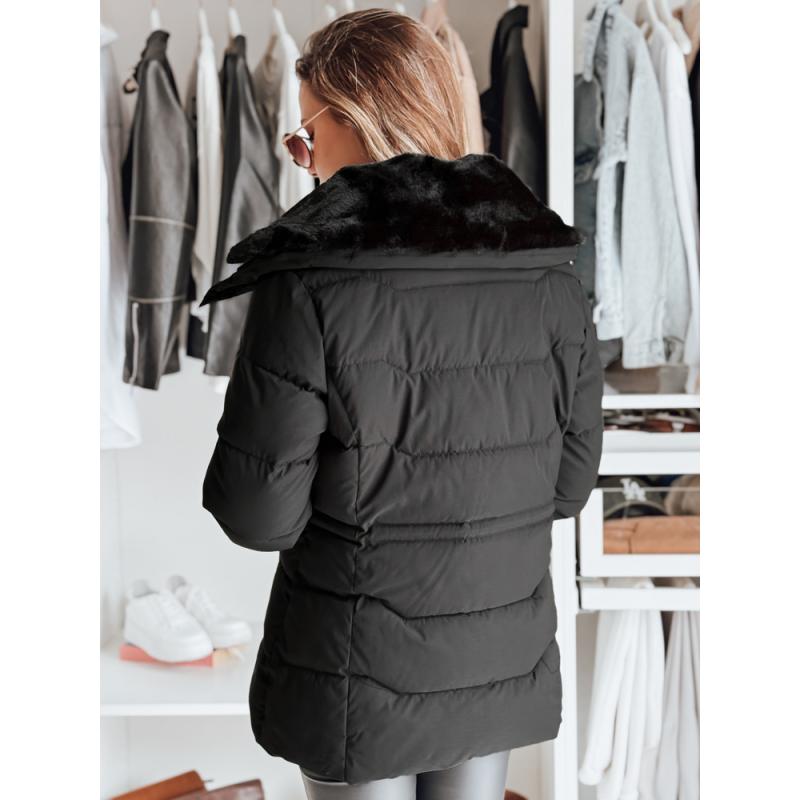 Női steppelt kabát WINTERGIRL, fekete