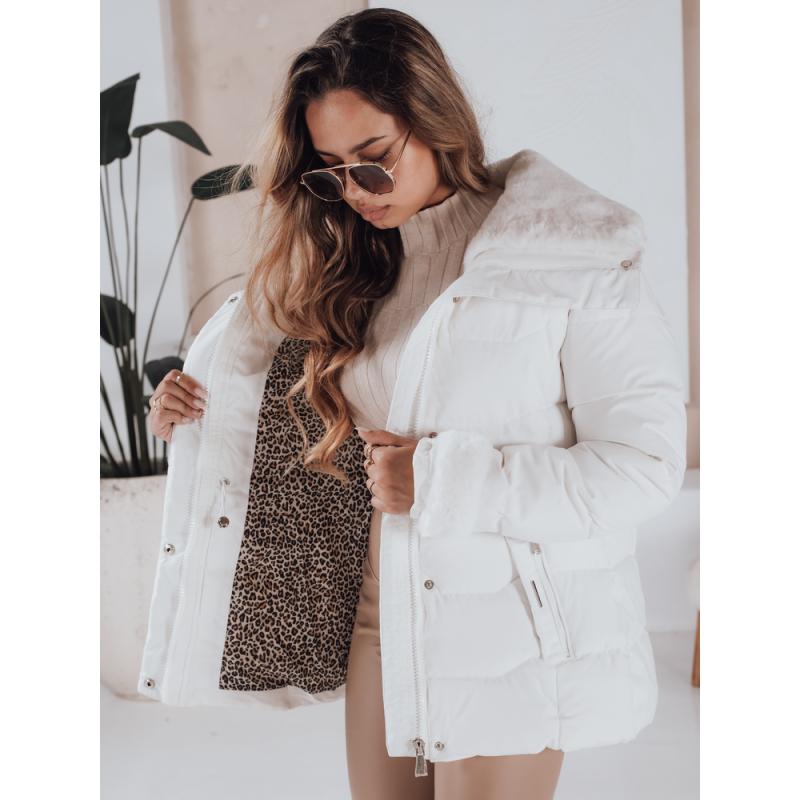 Női steppelt kabát WINTERGIRL, fehér