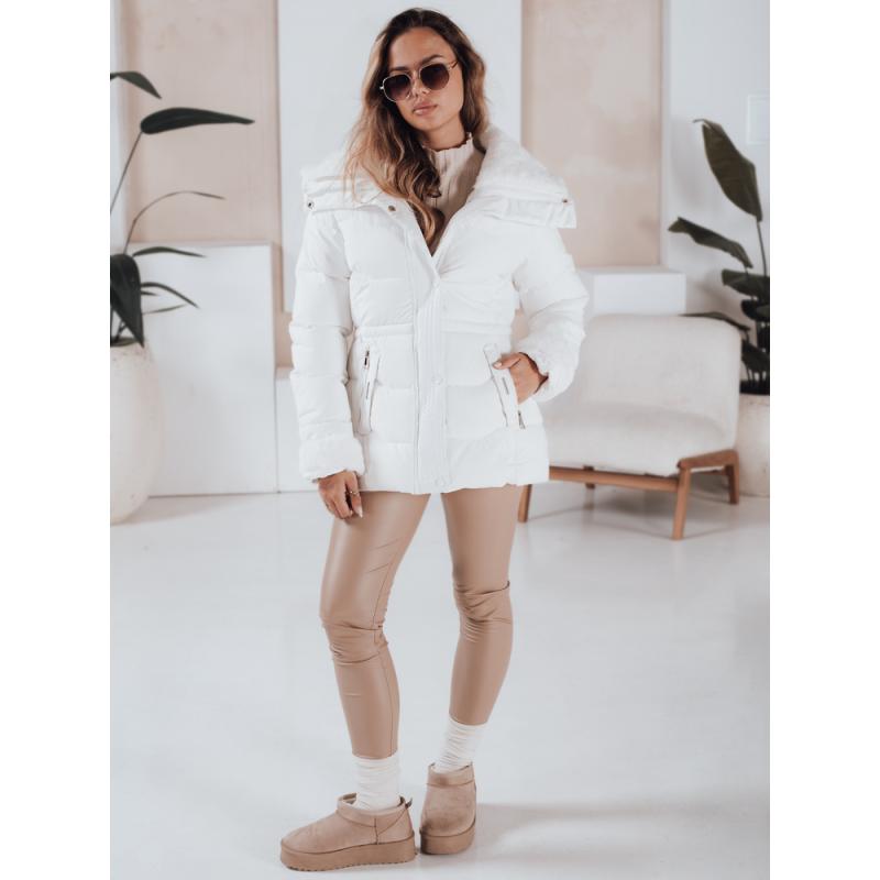 Női steppelt kabát WINTERGIRL, fehér