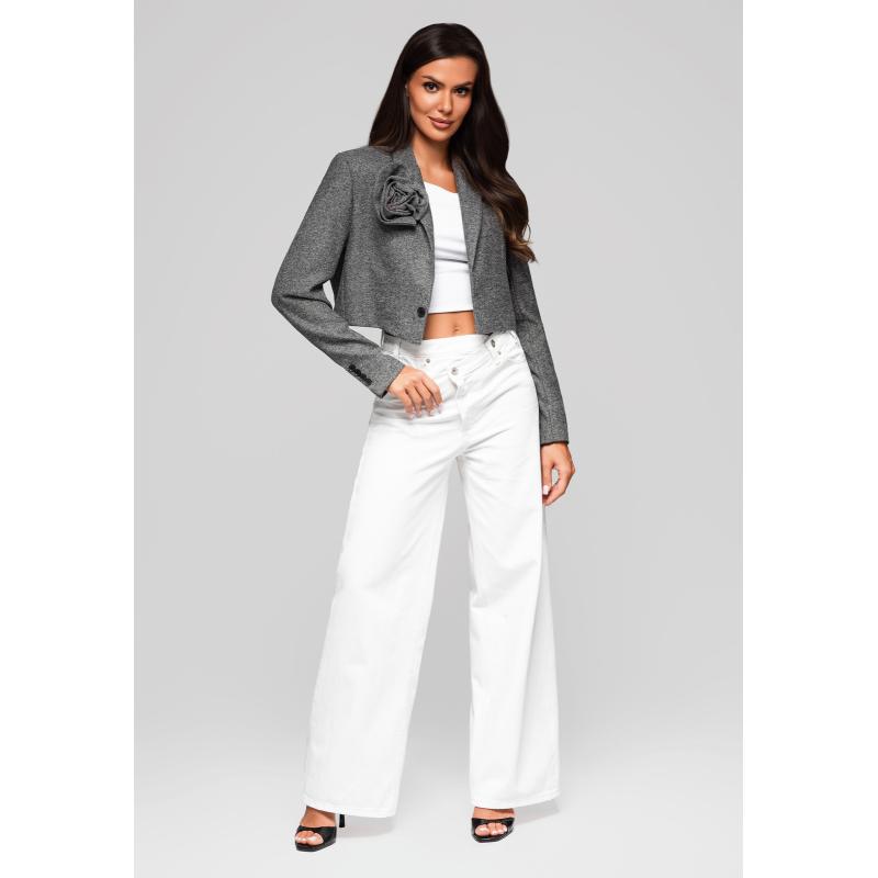 Dámská bunda LW-BLZB-0100 – šedá