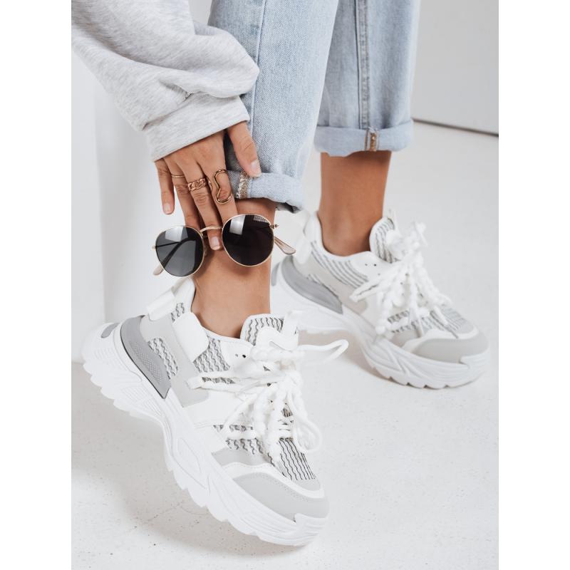 Női magas platform tornacipő BEASTAR fehér