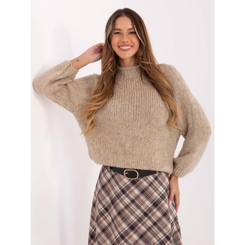 Bežový oversize svetr basic