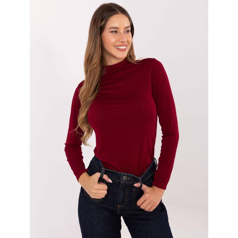 Burgundi hosszú ujjú blúz RUE PARIS