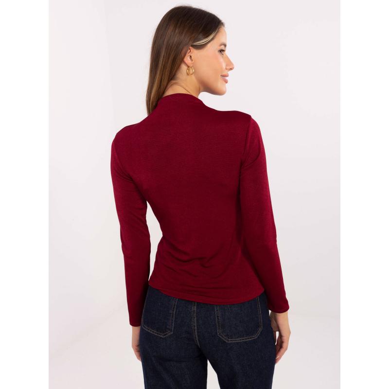 Burgundi hosszú ujjú blúz RUE PARIS