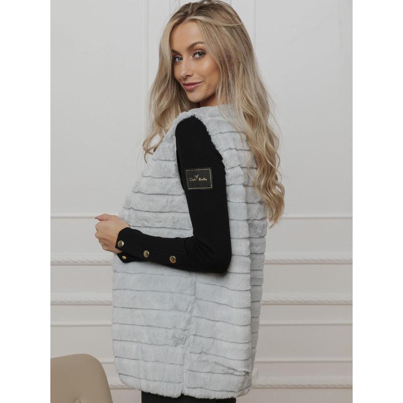 Dámska vesta VLR008 – svetlo sivá