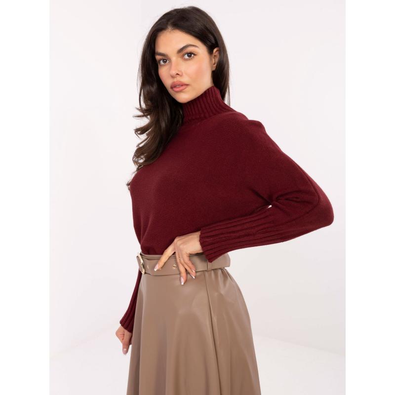 Bordó oversized pulóver RUE PARIS