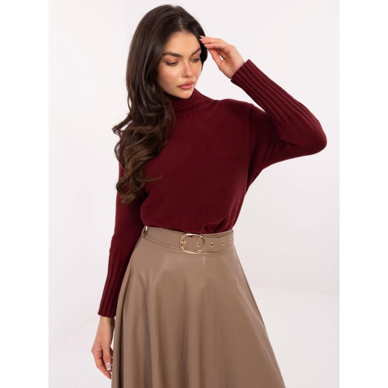 Bordó oversized pulóver RUE PARIS