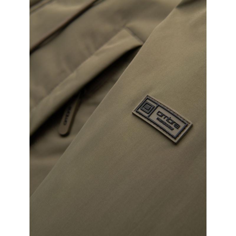 Klasszikus férfi hosszú kabát – olíva V3 OM-JAPJ-0313