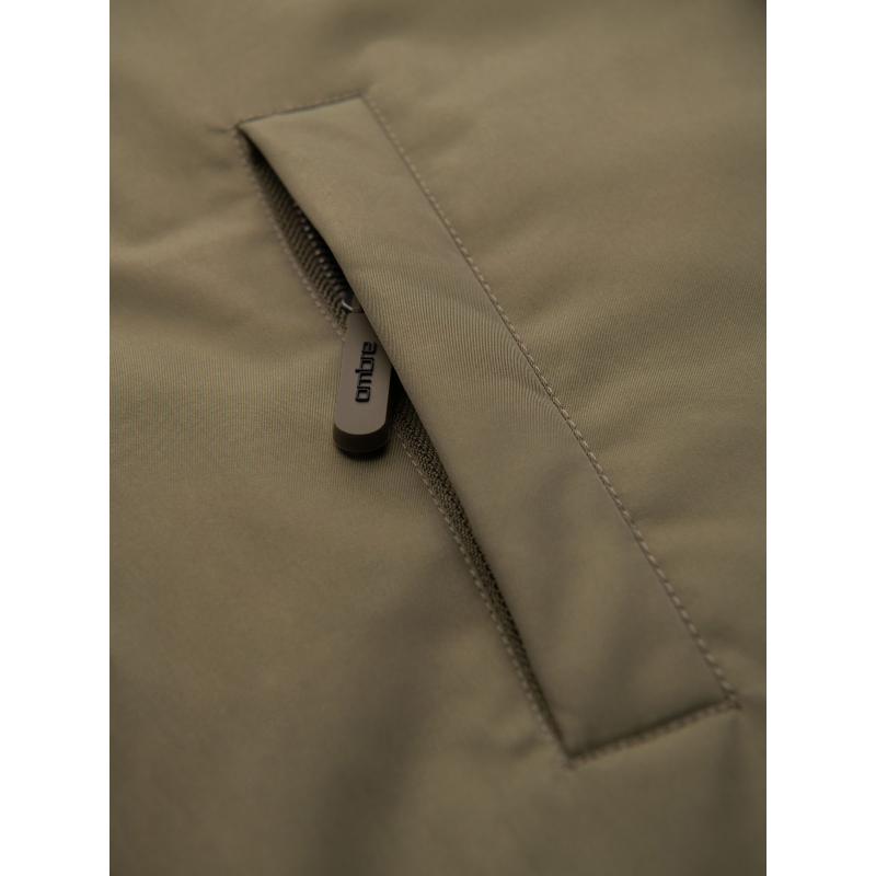 Klasszikus férfi hosszú kabát – olíva V3 OM-JAPJ-0313