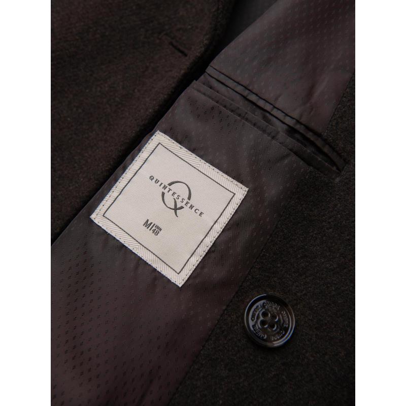 Férfi két soros gyapjú kabát – sötétbarna V3 OM-COWC-0133