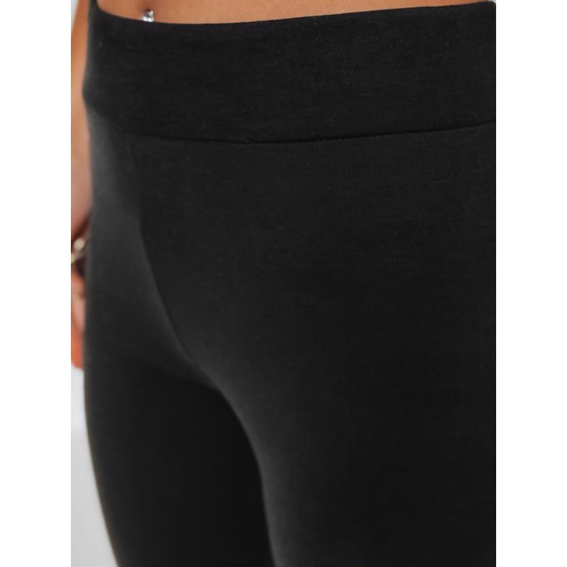Dámské 3/4 legíny s vysokým pasem černé