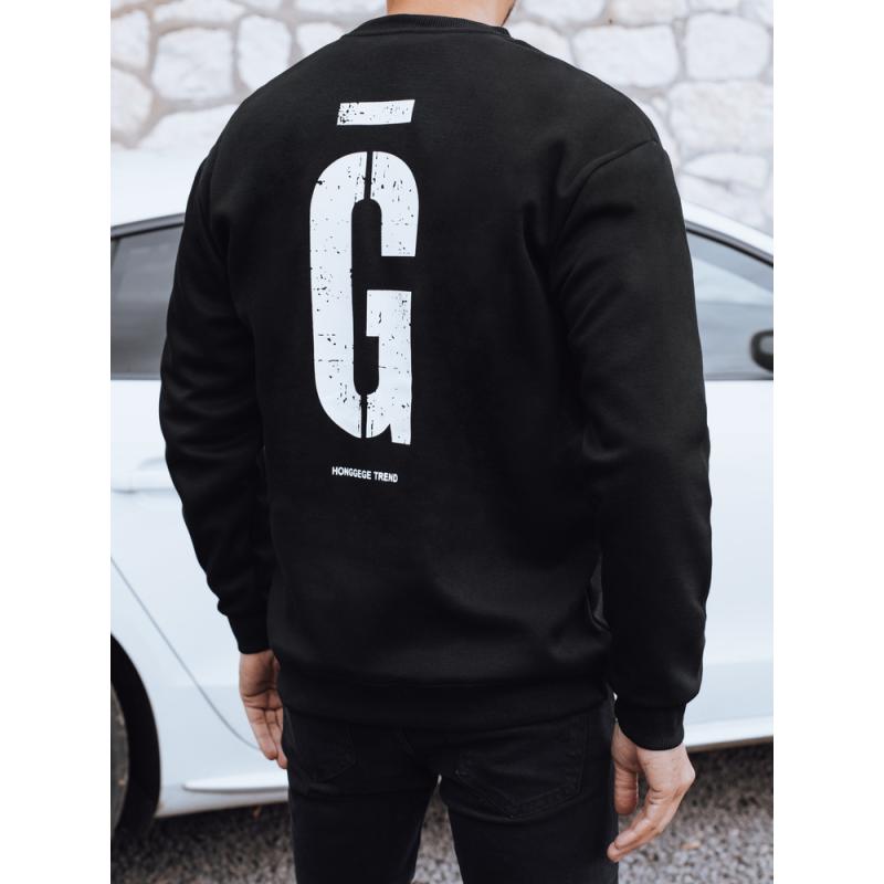 Férfi pulóver, grafit, fekete