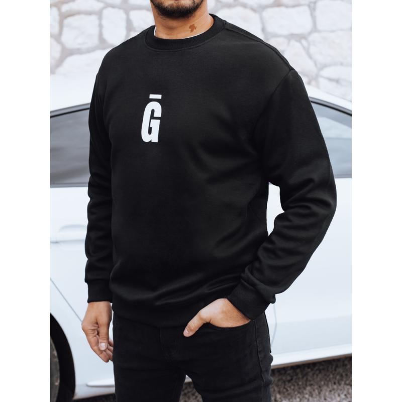 Férfi pulóver, grafit, fekete