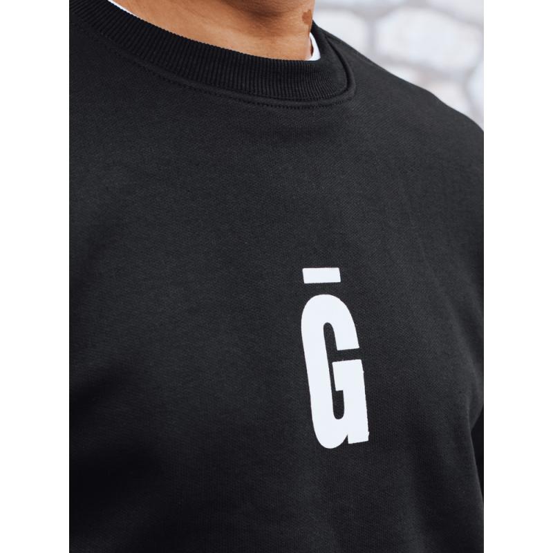 Férfi pulóver, grafit, fekete