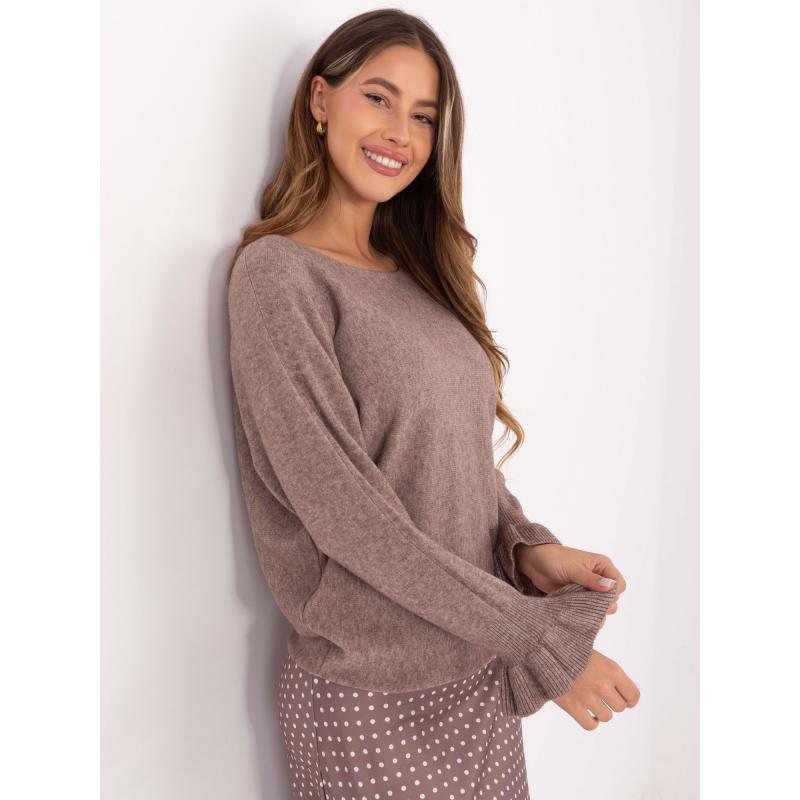 Fango dámský svetr s volánky na rukávech