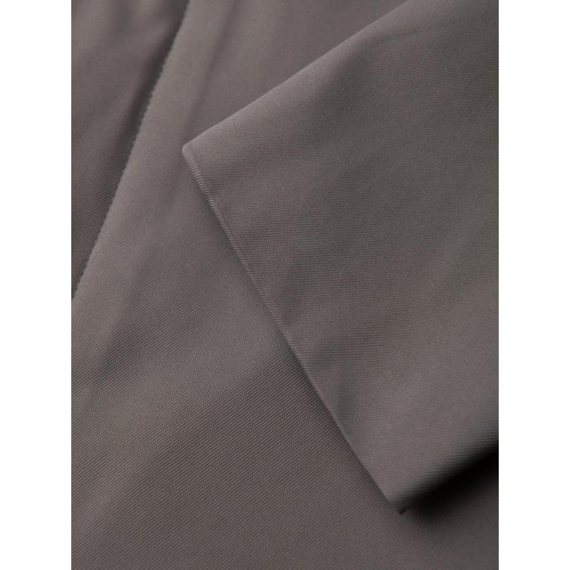 Pánský minimalistický kabát s odnímatelnou vestou – popelový V6 OM-COLC-0139