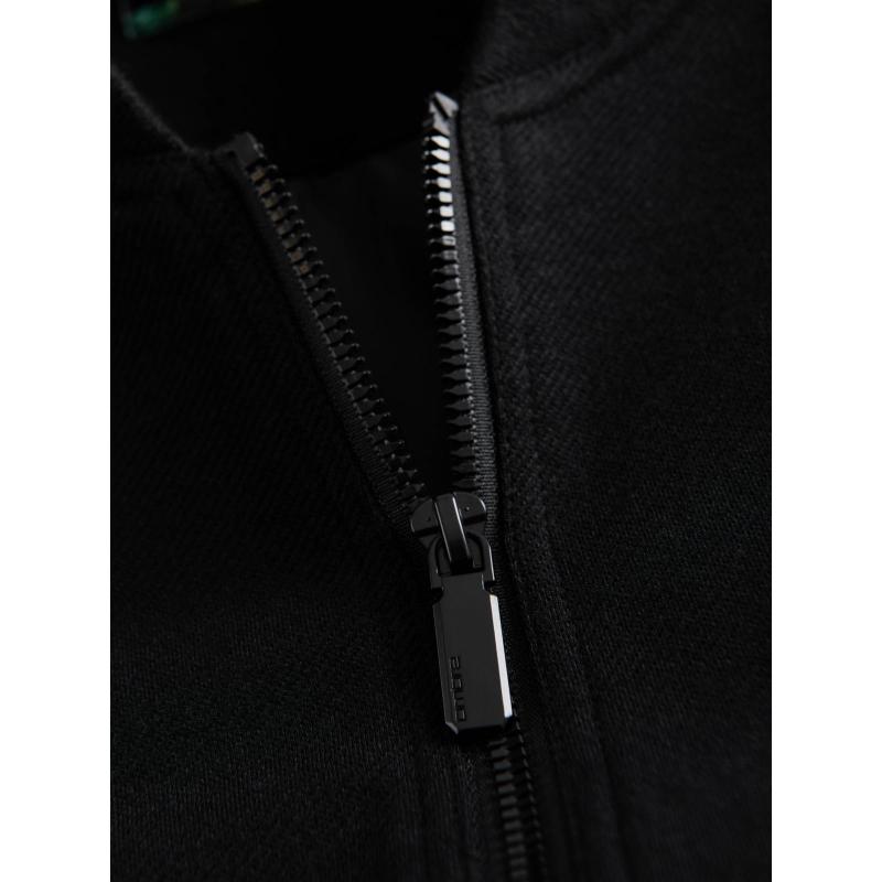 Pánska bunda s raglánovými rukávmi – čierna V1 OM-JANP-0159