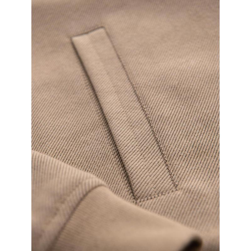 Pánská bunda s raglánovými rukávy – teplá béžová V2 OM-JANP-0159